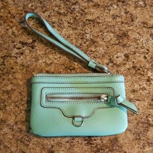 Small clutch with wrist strap